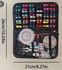 Deluxe Sewing Kit 127 Piece Needles Thread Accessories Carrying Bag Travel T2