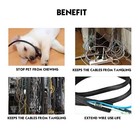 Black Self Wrapping Braided Split Wire Loom Cable Sleeve Harness Management Lot