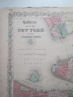 One  1  1855  New York City   Colton s Map  Original  Antique  Period  Map