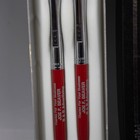 Vintage Papermate Double Heart Pen   Pencil Set Usa Chrome Red B b Advertising