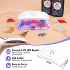 Kisrel Uv Resin Light  Plug-in Non-rechargeable  8 Led 8 Beads  White
