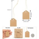 Joycraft 500pcs Price Tags With String Attached  1 4x1 8 In Kraft Paper Tag