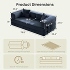 78 8  Convertible Futon Sofa Bed  Blue Couch Corduroy Boneless Loveseat Sleeper