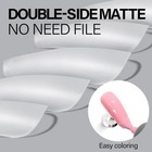Medium Coffin Nails Tips - Upgraded Matte Soft Full Cover L Nail