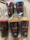 Burger King Arcane Promotional Cups Complete Set 5x Exclusive Sealed