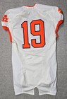 Clemson Tigers Football Jersey Mens 40 L White Game Worn Team Issued Nike  19