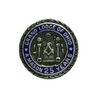 Vintage Mason 25 Year Membership Lapel Pin  Grand Lodge Of Ohio - -  2 