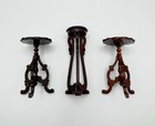Vintage 1 12 Miniature Dollhouse Set Of Side Tables Mismatched Wood Stains