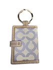 Coach  Bag Charm Key Ring Photo Holder With Charm Purple Adorable