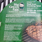 Big Green Egg Cast Iron Dual Side Grid For Small   Minimax Egg  100078 Bbq Part