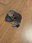 Engraved     gamlers   Germany  Sterling Silver Marcasite  And Blue Stone Brooch