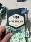 Digz  2 Pair  Medium Leather Palm Garden Gloves With Knit Wrist Women s