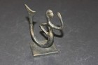 Handmade In Greece Brass-gold Tone Mermaid Sculpture Statue 3 75   Figure