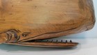 Vintage Folk Art Wood Hand Carved Whale Wood Figurine Sculpture By G  Minneker