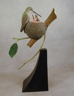 Ruby-throated Hummingbird Original Wood Carving