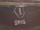 Vintage Large Brown Porcelain Ceramic Skirted  Insulator Illinois 1965 Over 7lbs