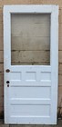 32 x77  Antique Vintage Solid Wood Wooden Entry Exterior Door Window Wavy Glass