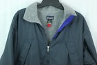Patagonia Kids L Winter Jacket Coat Blue Zip Pockets Front Logo Lined Coat