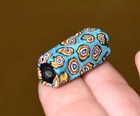 Antique Venetian Aqua Blue Square Millefiori Older Production Bead African Trade