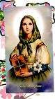 Saint Dymphna With Prayer To St  Dymphna  - Paperstock Holy Card