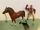 Hartland Vtg 50s Seth Adams Wagon Train Ward Bond Horse Rider Western Cowboy Toy