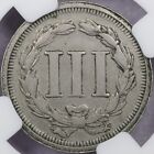 1869 J-676 Pattern Three Cent Nickel - Ngc Pf 40