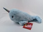 Rare Fao Schwarz Narwhal Plush Light Blue Stuffed Animal Soft Collectible Toy