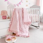 Baby Girl Crib Bedding Set  Boho 3-piece Crib Comforter Set For Girls  Ruffle   