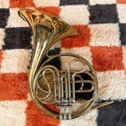 C g  Conn Ltd Single French Horn Key Of F With Case  tested plays Well 