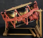Antique Japan Drum Shime-taiko Noh Theater 1880s Music Instrument