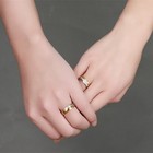 Titanium Steel Aaa Cz Couple Ring Men women s 18k Gold Engagement Band Size 5-13