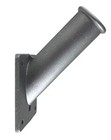  Aluminum Flag Pole Bracket Mount - Fits Most 1 25 Inch Flag Poles - Gray  