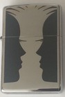 Zippo Windproof Double Image Lighter  Vase And Face  46814  New In Box