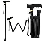 Cane Walking Stick Adjustable Folding Walking Aluminum Collapsible Travel Hiking