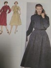 Dress 12 Simplicity 9106 Sewing Pattern Vtg 70s Belted Midi Cottagecore Modest