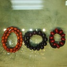 Not A Bakelite Catalin Amber  this Is Vintage Cherry Plastic Beads Necklace