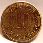 Trade Token F  H  Young The Money Back Store Dry Goods Shoes   Groceries 10c Wi 