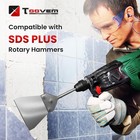 Toovem 5 In Sds Plus Floor Scraper Kit Tile Removal Chisel Bit Wall Scraper Tool