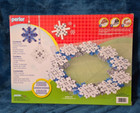 Perler Snowflake Wreath Fused Bead Kit 4000 Beads And Super Pegboard - New 