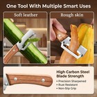  1-3pcs Stainless Steel Peeler With Wooden Handle     Fruit   Vegetable Slicer-new