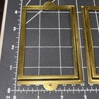Antique   Vintage Brass Label Card Holders For Cabinet    Lot Of 6