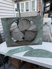 Vintage International Window Fan Dusty But Working Great 23x23  18    Blades  Rare