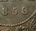 1859 8 Canada Large Cent Wide 9