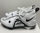 Size 14 Wide-nike Alpha Menace Pro 3 White Black Football Cleats Dh3292   100 New