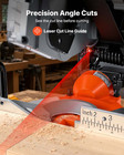 2-in-1 Compound Miter Table Saw 8-1 4  Laser Wood Metal Cutter