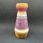 1994 David L  Collier Hand Crafted Kaleidoscope Wood Pottery Purple Signed 9 