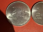 Lot Of 2 Rupees Coin tokens From India From  2007 Nice Addition To A Collection