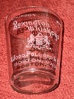 Antique Lexington Whiskey Wood   Pollard Boston Pre Pro Advertising Shot Glass 