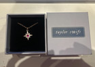 Taylor Swift Evermore Vision In Rose Blush Necklace Friendship Gift With Box New