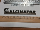 Lot Of Four Vintage Appliance Badges - Tags - Name Plates - Emblems